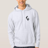 Sweat met capucha met lichtgrijze achtergrond hoodie (Voorkant)
