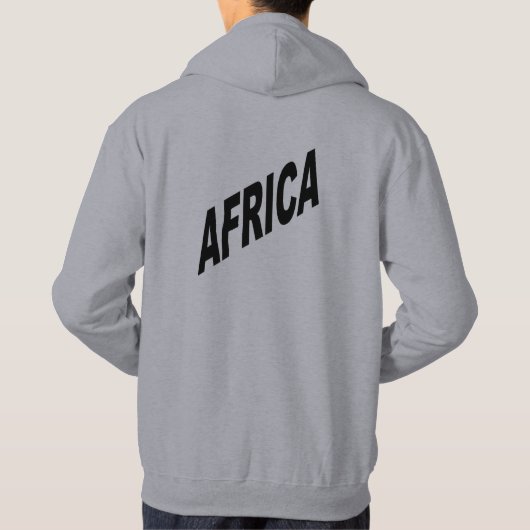 Sweat met grijze capuche hoodie (Achterkant)