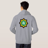 Sweat met grijze capuche hoodie (Achterkant volledig)