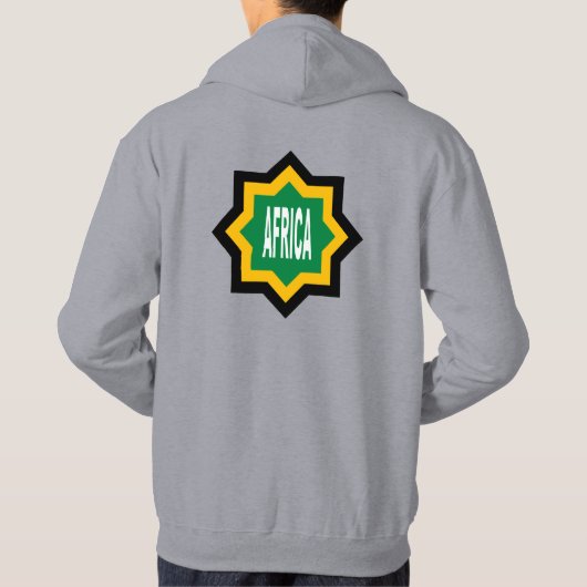Sweat met grijze capuche hoodie (Achterkant)