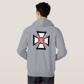 Sweat met grijze capuche hoodie (Achterkant volledig)