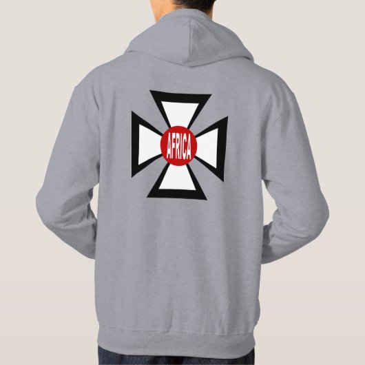 Sweat met grijze capuche hoodie (Achterkant)