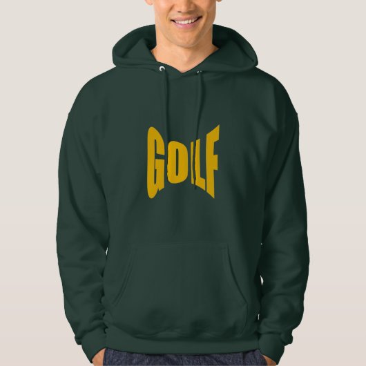 Sweat met groene boor man GOLF Hoodie (Voorkant)