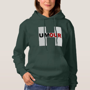 Sweat met groene capula-groene dwerg DESIGN HUMOUR Hoodie