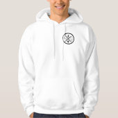 Sweat met kapuche logo en witte skateboarder hoodie (Voorkant)
