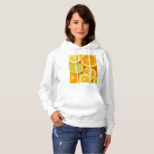 Sweat met verse citrusvruchten - Citron, oran Hoodie (Voorkant volledig)