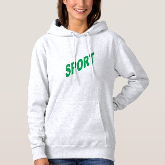 Sweat met Zekere Hals Hoodie (Voorkant)