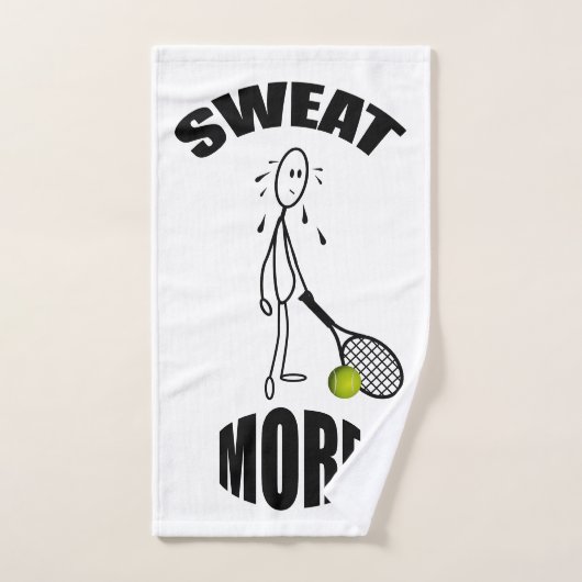 Sweat more Funny Tennis Handdoek (Handdoek)