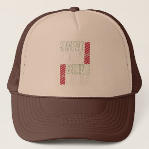 Sweat Now Shine Later - Bold Fitness Motivation Trucker Pet