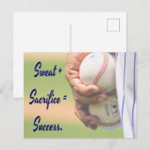 Sweat plus offe staat gelijk aan Succesbasis Briefkaart (Voorkant / Achterkant)