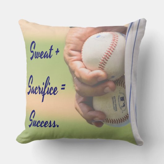 Sweat plus offe staat gelijk aan Succesbasis Kussen (Voorkant)