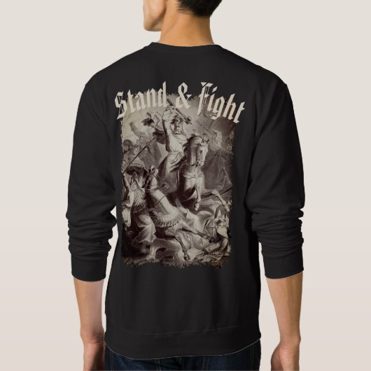 Sweat shirt Charles Martel Stand & Fight (Achterkant)