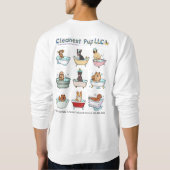 Sweat Shirt Cleanest Pup LLC (Achterkant)
