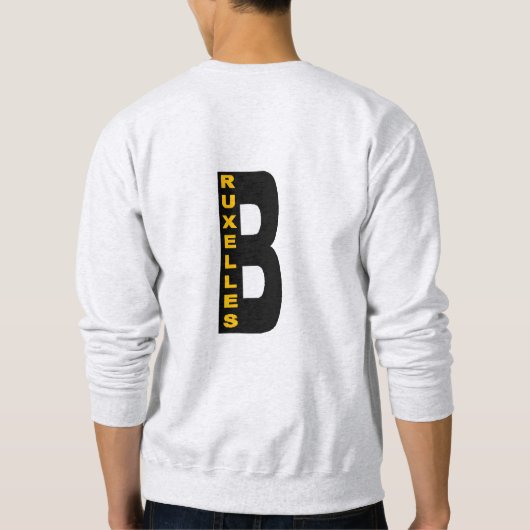 Sweat-shirt met laag DOS Man BRUSSEL Trui (Achterkant)