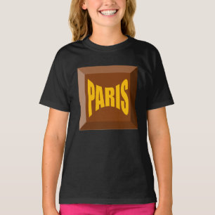 SWEAT-SHIRT RAGLAN ZWART PARIS T-SHIRT