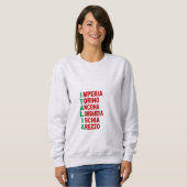 Sweat Shirt Vrouwen Cendre TOURISM ITALIA (Voorkant volledig)