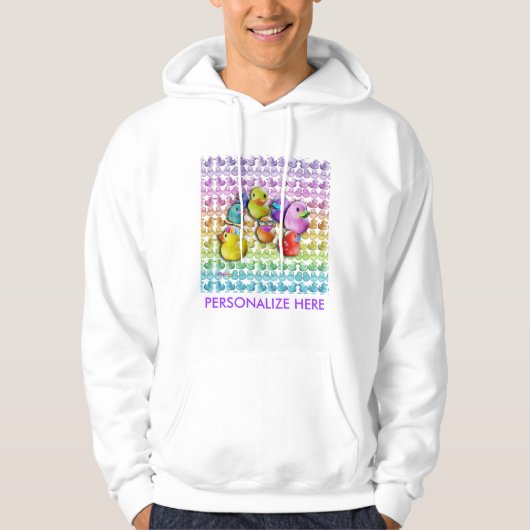 Sweat Shirten - Rubber Ducky Pop Art Hoodie (Voorkant)