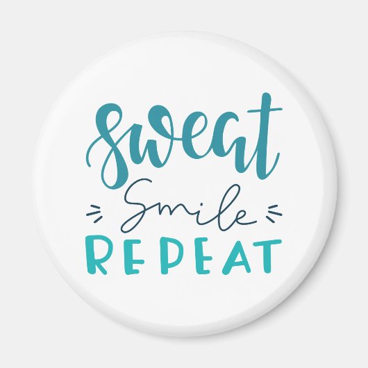 Sweat Smile Herhalen Magneet (Voorkant)