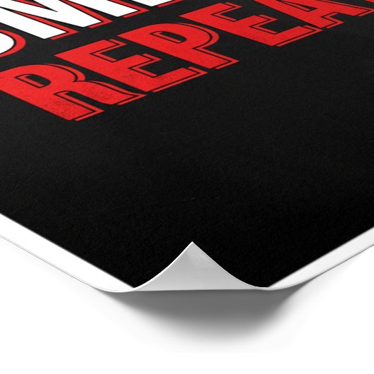 Sweat Smile Repeat Typography Print (Hoek)