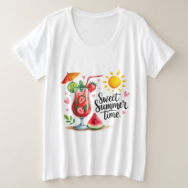 Sweat Summertime  Grote Maat T-shirt