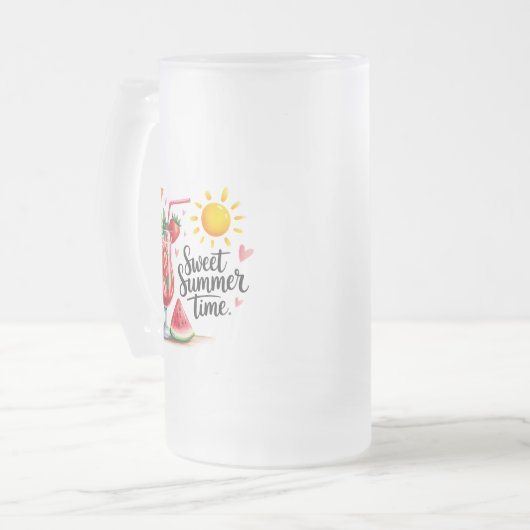 Sweat Summertime Matglas Bierpul (Voorkant links)