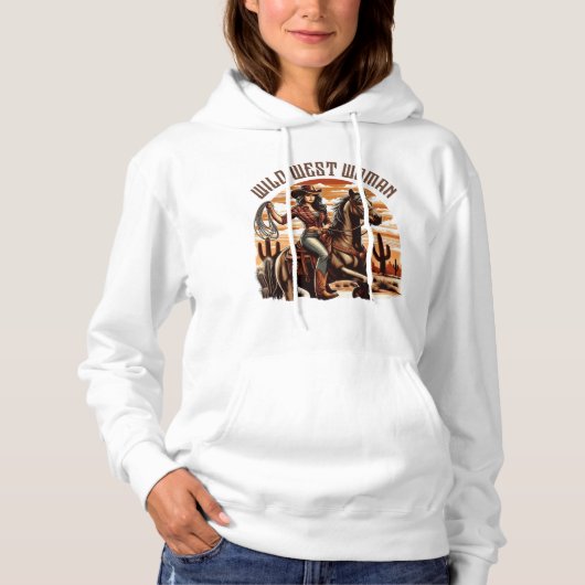 Sweat the Far West - Style Cowgirl Hoodie (Voorkant)