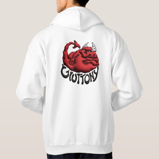 Sweat Your Sin Devil gluttony Hoodie (Achterkant)
