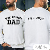 sweater for dad world's best dad, personalized