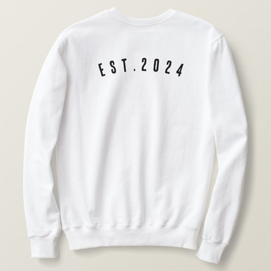 sweater for dad world's best dad, personalized  (Design achterkant)