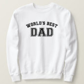 sweater for dad world's best dad, personalized (Design voorkant)