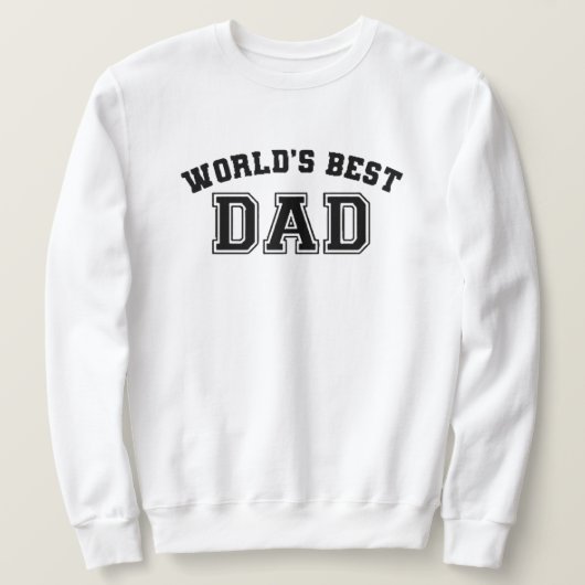 sweater for dad world's best dad, personalized (Design voorkant)