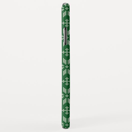 Sweater Groen Wit Fair Isle Xmas Vakantie Monogram Case-Mate iPhone Case (Achterkant/rechts)