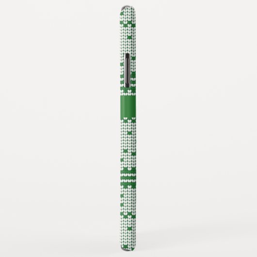 Sweater Groen Wit Kerstboom Gepersonaliseerd Case-Mate iPhone Case (Achterkant/rechts)