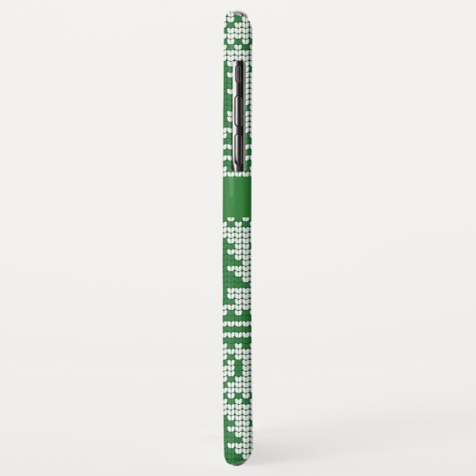 Sweater Groen Wit Kerstboom Gepersonaliseerd Case-Mate iPhone Case (Achterkant/links)