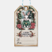 Sweater Konijn & Pijnboom Charm Cadeaulabel (Achterkant)