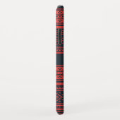 Sweater Rood Zwart Patroon Kerstmis Gepersonalisee Case-Mate iPhone Case (Achterkant/rechts)