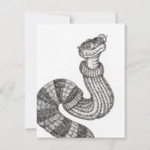 Sweater Snake Flat Note Kaart Notitiekaartje (Voorkant)
