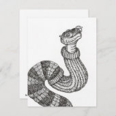 Sweater Snake Flat Note Kaart Notitiekaartje (Voorkant / Achterkant)