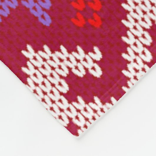 Sweater Texture 2 Fleece Deken (Hoek)