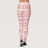 Sweater van Kerstmis van het baby de Roze Leggings (Achterkant)