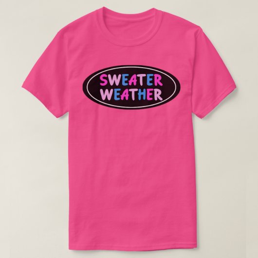 Sweater Weather Bisexual Pride1 T-shirt (Design voorkant)