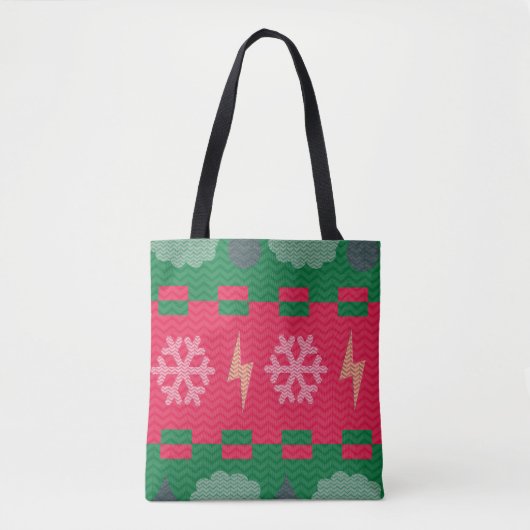 Sweater Weather Christmas Humor Fun Tote Bag (Voorkant)