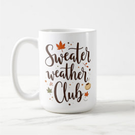Sweater Weather Club gepersonaliseerd Koffiemok