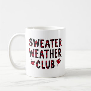 Sweater Weather Club Gezellige Herfst Typografie O Koffiemok