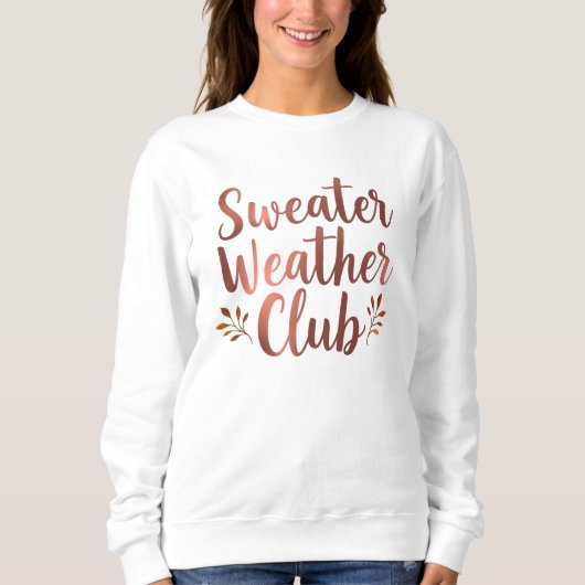 Sweater Weather Club Metallic Folie (Voorkant)