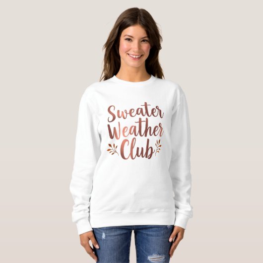 Sweater Weather Club Metallic Folie (Voorkant volledig)
