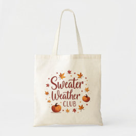 Sweater Weather Club Metallic Folie Tote Bag