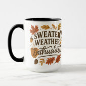 Sweater Weather Enthusiast | Halloween Gifts Mok (Links)