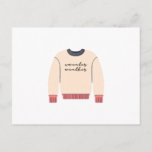 Sweater Weather Feestdagenkaart (Voorkant)