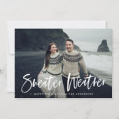 Sweater Weather Holiday-fotokaart Feestdagenkaart (Voorkant)